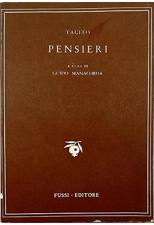 Bild des Verkufers fr Pensieri zum Verkauf von Libreria Tara