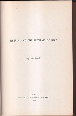 Siberia and the Reforms of 1822