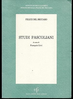 Seller image for Studi pascoliani A cura di Franois Livi for sale by Libreria Tara