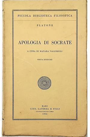 Immagine del venditore per Apologia di Socrate venduto da Libreria Tara