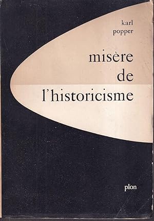 Image du vendeur pour Misere de l'historicisme mis en vente par Libreria Tara