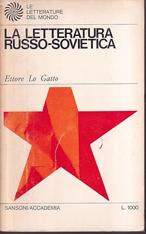 Image du vendeur pour La letteratura russo-sovietica mis en vente par Libreria Tara