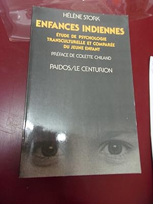 Image du vendeur pour Enfances indiennes - Etude de psychologie transculturelle & compare d'un jeune enfant. mis en vente par Le livre de sable