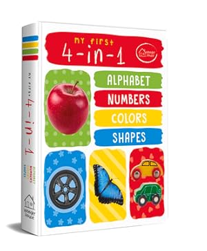Seller image for My First 4 in 1 Alphabet Numbers Colours Shapes: Padded Board Books (Board Book) for sale by BargainBookStores