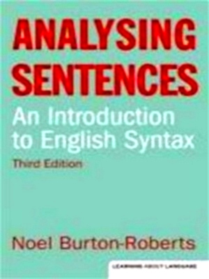 Imagen del vendedor de Analysing Sentences Introduction to English Syntax Special Collection a la venta por Collectors' Bookstore