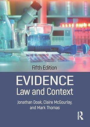 Seller image for Evidence: Law and Context for sale by WeBuyBooks