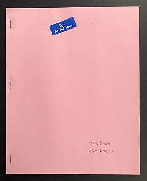 Victor Bockris / Aram Saroyan - SIGNED and LETTERED copy