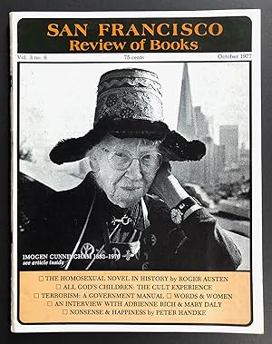 Bild des Verkufers fr San Francisco Review of Books, Volume 3, Number 6 (III; October 1977) zum Verkauf von Philip Smith, Bookseller