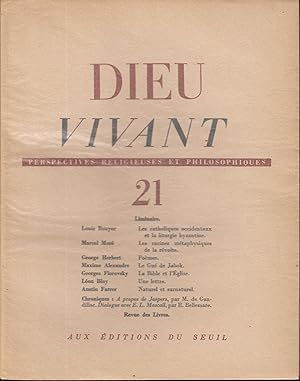 Image du vendeur pour DIEU VIVANT 21 mis en vente par PRISCA