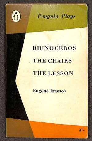 Imagen del vendedor de Rhinoceros, The chairs, and The lesson (Penguin plays) a la venta por WeBuyBooks 2