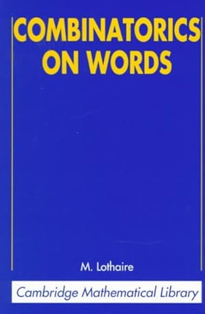 Image du vendeur pour Combinatorics on Words mis en vente par GreatBookPrices