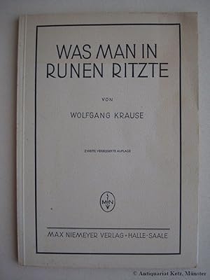 Bild des Verkufers fr Was man in Runen ritzte. 2., verbesserte Auflage. zum Verkauf von Antiquariat Hans-Jrgen Ketz