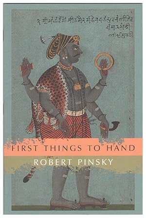 Imagen del vendedor de First Things to Hand: Poems (Quarternote Chapbook Series) a la venta por Arundel Books