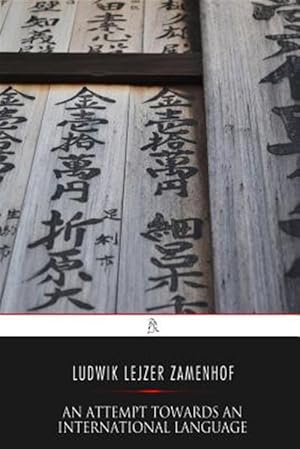 Seller image for Attempt Towards an International Language for sale by GreatBookPrices