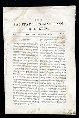 1863 Civil War U.S. Sanitary Commission Bulletin, Volume I, No. I with Reports on the Battle of G...