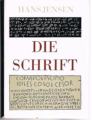 Bild des Verkufers fr Die Schrift in Vergangenheit und Gegenwart Hans Jensen zum Verkauf von Antiquariat Buchhandel Daniel Viertel