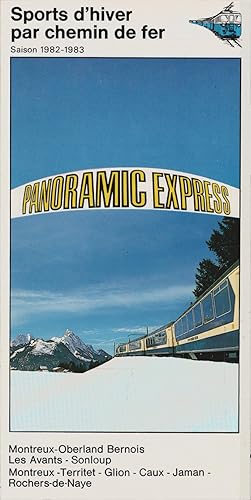 Bild des Verkufers fr Sports d'hiver par chemin de fer. Saison 1982-1983. Panoramic Express (Faltprospekt) zum Verkauf von Schrmann und Kiewning GbR