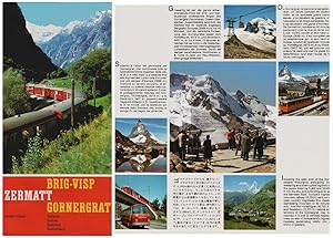 Seller image for Brig-Visp Zermatt Gornergrat (Faltprospekt) for sale by Schrmann und Kiewning GbR