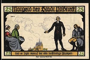 Bild des Verkufers fr Notgeld Pssneck 1921, 25 Pfennig, Hermann u. Dorothea v. Goethe zum Verkauf von Bartko-Reher