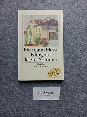 Bild des Verkufers fr Klingsors letzter Sommer : Erzhlung. [Mit Aquarellen des Verf.] / Insel-Taschenbuch 2398. zum Verkauf von Druckwaren Antiquariat