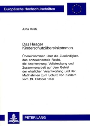 Seller image for Das Haager Kinderschutzbereinkommen for sale by BuchWeltWeit Ludwig Meier e.K.