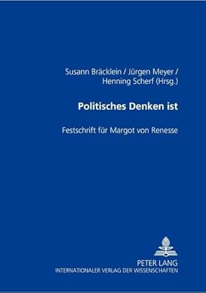 Bild des Verkufers fr Politisches Denken ist zum Verkauf von BuchWeltWeit Ludwig Meier e.K.