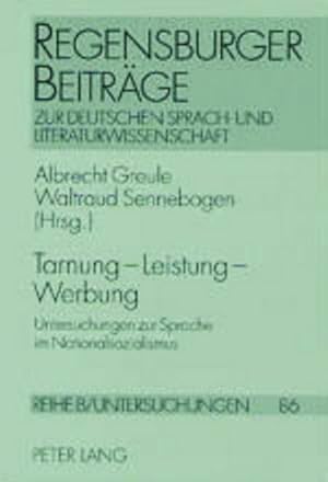 Seller image for Tarnung - Leistung - Werbung for sale by BuchWeltWeit Ludwig Meier e.K.