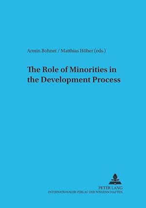 Bild des Verkufers fr The Role of Minorities in the Development Process zum Verkauf von BuchWeltWeit Ludwig Meier e.K.