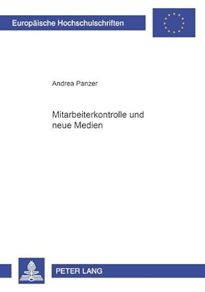 Seller image for Mitarbeiterkontrolle und neue Medien for sale by BuchWeltWeit Ludwig Meier e.K.