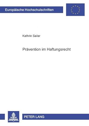 Seller image for Prvention im Haftungsrecht for sale by BuchWeltWeit Ludwig Meier e.K.