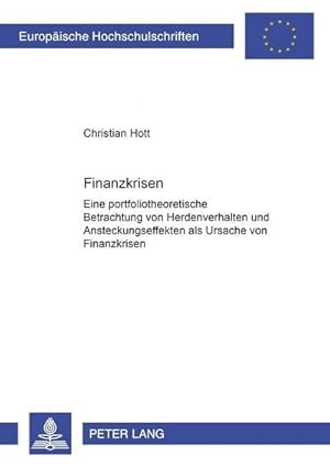 Immagine del venditore per Finanzkrisen venduto da BuchWeltWeit Ludwig Meier e.K.