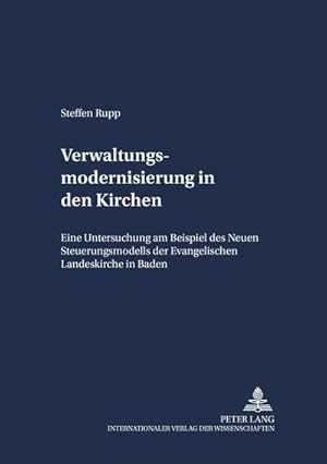 Bild des Verkufers fr Verwaltungsmodernisierung in der Kirche zum Verkauf von BuchWeltWeit Ludwig Meier e.K.