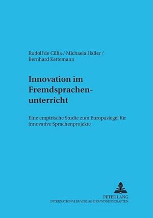 Image du vendeur pour Innovation im Fremdsprachenunterricht mis en vente par BuchWeltWeit Ludwig Meier e.K.