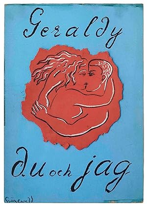 Original drawing by Grünewald for book cover of "Du och jag" by Paul Géraldy. [Stockholm 1931).