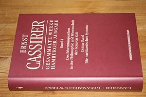 Bild des Verkufers fr Das Erkenntnisproblem in der Philosophie und Wissenschaft der neueren Zeit, Dritter Band: Die nachkantischen Systeme. Text und Anmerkungen bearbeitet von Marcel Simon. (= Gesammelte Werke, Hamburger Ausgabe, herausgegeben von Birgit Recki, Band 4). zum Verkauf von Antiquariat An der Vikarie