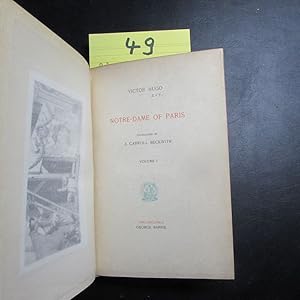 Seller image for The novels of Victor Hugo - Notre Dame of Paris, Volume I for sale by Bookstore-Online