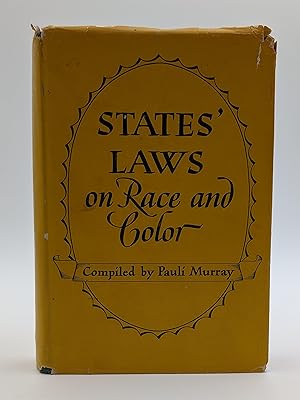 Seller image for States' Laws on Race and Color and Appendices for sale by Open Boat Booksellers