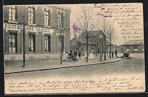 Carte postale Orchies, Place et Rue de la Gare