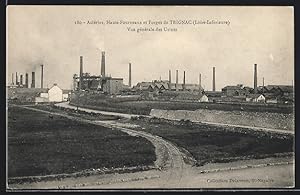 Carte postale Trignac, Aciéries, Hauts-Fourneaux et Forges - vue gènèrale des Usines