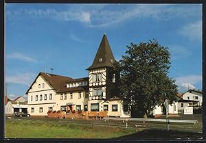 Bild des Verkufers fr Ansichtskarte Rauschenberg / Hessen, Hotel-Restaurant Schne Aussicht zum Verkauf von Bartko-Reher
