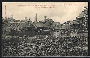 Ansichtskarte Le Genest, Mines de la Lucette, Vue d`ensemble prise du Sud-Est