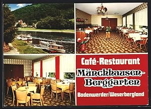 Bild des Verkufers fr Ansichtskarte Bodenwerder /Weserbergland, Cafe und Restaurant Mnchhausen-Berggarten zum Verkauf von Bartko-Reher