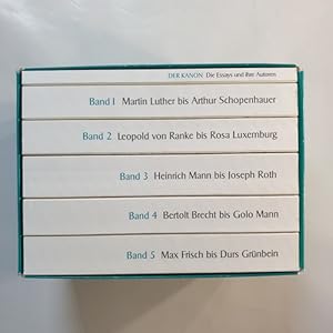 Der Kanon. Die deutsche Literatur. Essays: Fünf Bände und ein Begleitband (6 BÜCHER) Band 1: Mart...