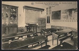 Carte postale Roubaix, Pensionnat de la Sainte Union des Sacrès-Coeurs Templeuve-Roubaix, Une classe