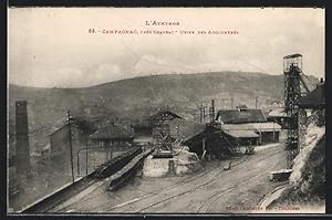 Ansichtskarte Campagnac, Usine des Agglomérés, près Cransac