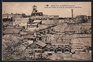 Ansichtskarte Châtelet, Mines d`Or, Partie de l`Usine, le Puits du percepteur et les Fours