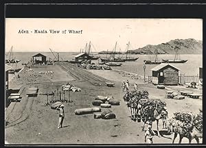 Ansichtskarte Aden, Maala View of Wharf