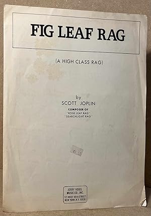 Bild des Verkufers fr Fig Leaf Rag _ (A High Class Rag) zum Verkauf von San Francisco Book Company