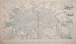 Imagen del vendedor de London [Plan of London, 1836 (first edition)] a la venta por Bolivar Old Prints Anticuario