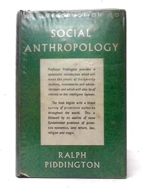 Imagen del vendedor de An Introduction to Social Anthropology Vol. I a la venta por World of Rare Books